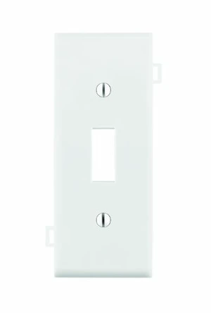 Leviton PSC1-W White Toggle Switch Sectional Center Wall Plate Leviton PSC1-W White Toggle Switch Sectional Center Wall Plate