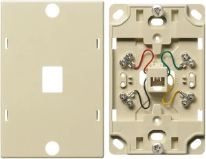 Hubbell Wiring Devices NS722I Telephone Wall Jack, White Hubbell Wiring Devices NS722I Telephone Wall Jack, White