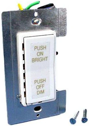 White Dimmer Switch Fluorescent MicroDim 10681-W White Dimmer Switch Fluorescent MicroDim 10681-W
