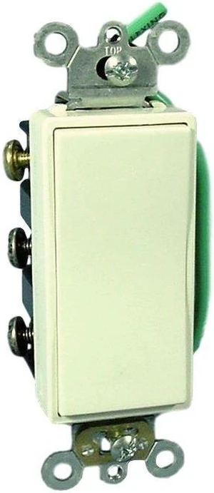 Leviton 5686-2A Almond Decora Plus Double Pole Double Throw Maintained Rocker Switch 15A Leviton 5686-2A Almond Decora Plus Double Pole Double Throw Maintained Rocker Switch 15A