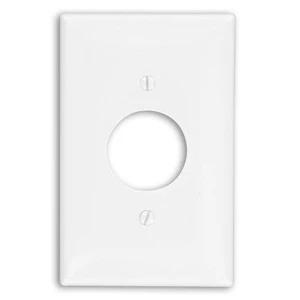 Leviton PJ7-W White Midway Nylon Single Gang 1.406" Single Receptacle Wall Plate Leviton PJ7-W White Midway Nylon Single Gang 1.406" Single Receptacle Wall Plate