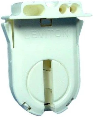 Leviton 23653-NP Medium Bi-Pin T8 T12 Shunted Snap-In Slide-On Fluorescent Lampholder Leviton 23653-NP Medium Bi-Pin T8 T12 Shunted Snap-In Slide-On Fluorescent Lampholder