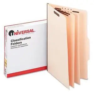 Manila Classification Folders Legal SixSection 15/Box - OEM