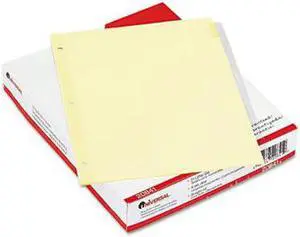 Economical Insertable Index Clear Tabs 8Tab Letter Buff 24 Sets/Box