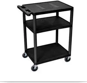 18D x 24W x 35 1/4H AV Cart 3 Shelves