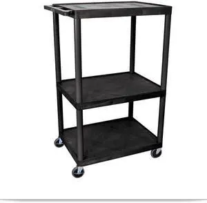 24D x 32W x 54 1/4H AV Cart 3 Shelves
