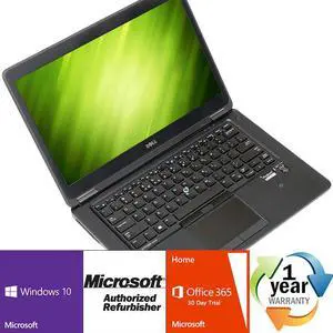 Dell Latitude E7450 Intel i5 Dual Core 2300MHz 256Gig HDD 8GB NO OPTICAL DRIVE 14.0" WideScreen LCD Windows 10 Professional 64 Bit Laptop Notebook