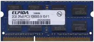 ELPIDAElpida Ebj21Ue8Bds0-Dj-F Elpida 2Gb (2X1Gb) 1333Mhz Pc310600 240Pin Cl9 Ddr3 Sodimm Notebook Memory