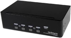 StarTech.com SV431DD2DUA 4 Port Dual DVI USB KVM Switch w/ Audio & USB Hub