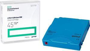 HPE Q2079AN LTO-9 Ultrium 45TB RW Non Custom Labeled 20 Data Cartridges with Cases HPE Q2079AN LTO-9 Ultrium 45TB RW Non Custom Labeled 20 Data Cartridges with Cases
