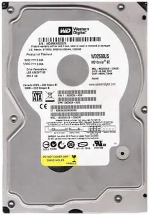 WD2500JS-22NCB1 - Western Digital Caviar SE 250GB 7200RPM SATA 3Gb/s 8MB Cache 3.5-inch Hard Drive WD2500JS-22NCB1 - Western Digital Caviar SE 250GB 7200RPM SATA 3Gb/s 8MB Cache 3.5-inch Hard Drive