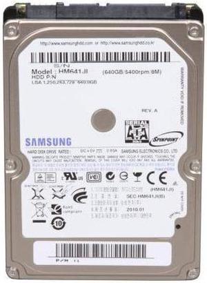 Samsung HM641JI Spinpoint HM641JI 640 GB Hard Drive - 2.5" Internal - SATA (SATA/300)