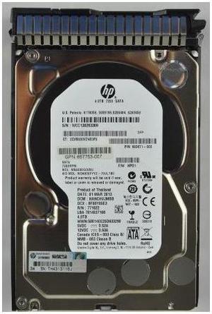 HP 657753-007 4Tb 7200Rpm Sata 6Gits Lff Sc Hard Drive With Tray