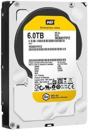 Western Digital  With Standard Mfg Warranty. Wd Se 6Tb Sata6Gbps 7200Rpm 128Mb Buffer 3.5Inch Internal Hard Disk Drive