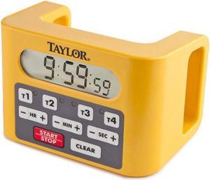 TAYLOR 5839 Digital Timer, Adj Volume/Stand Wall Mount/Time 4 Events
