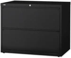 Lorell Lateral File 2-Drawer 36"x18-5/8"x28" Black 60555 Lorell Lateral File 2-Drawer 36"x18-5/8"x28" Black 60555