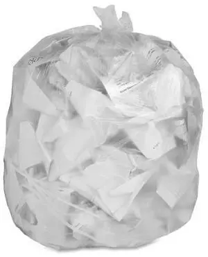 Genuine Joe Can Liners 31-33 Gal 9mic/.35mil 33"x39" 500/CT Translucent 70012