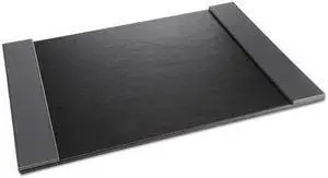Artistic Monticello Desk Pad with Fold-Out Sides 24 x 14 Black 5240BG