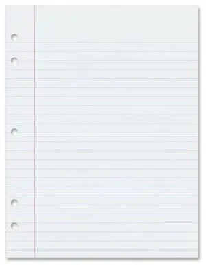 Pacon 2402 Recyclable Composition Paper 500 Sheet - Ruled - Letter 8.50" x 11" - 500 / Ream - White Paper