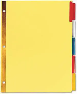 UNIVERSAL Extended Insert Indexes Assorted Color 5-Tab Letter Buff 6 Sets/Box 21874