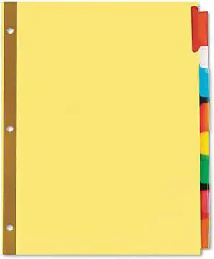 Universal Extended Indexes Assorted Color Eight-Tab Letter Buff Six Sets per Box (AZRUNV21876)