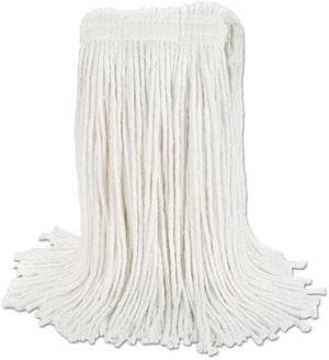 Banded Rayon Cut-End Mop Heads, White, 24 oz, 1 1/4" Headband, 12/Carton