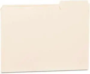 UNIVERSAL File Folders 1/3 Cut Third Position One-Ply Top Tab Letter Manila 100