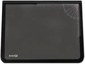 Artistic Lift-Top Pad Desktop Organizer with Clear Overlay 24 x 19 Black 41100S