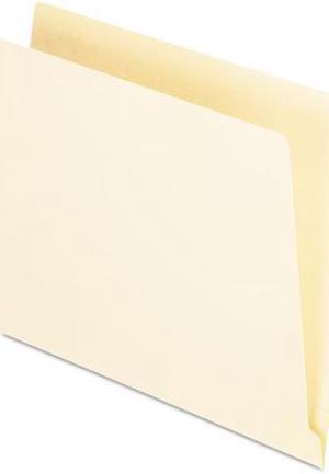Tops Pendaflex H110 End Tab Folders  Straight Cut  One Ply  9 1/2   Front  Letter  Manila  100/Box