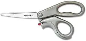 Westcott EZ-Open Scissors and Box Cutters 8" Long Grey 13227