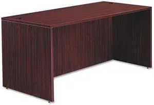Alera Valencia Series Straight Front Desk Shell,65w x 29 1/2d x 29 5/8h,Mahogany