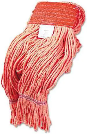 Boardwalk Super Loop Wet Mop Heads Cotton/Synthetic Large Size Orange 503OR