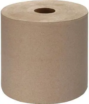 Genuine Joe Hardwound Roll Towels 2"Core 7/7/8"x1000' 6RL/CT KRAFT 22800