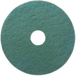 Standard 18-Inch Diameter Heavy-Duty Scrubbing Floor Pads, Green, 5/Carton BWK4018GRE
