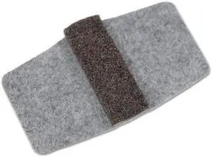Master Manufacturing Wrap Around Felt Floor Savers 7 1/4 x 1 x 8 Gray/Black 16
