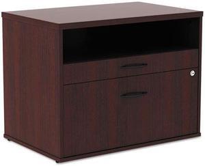 Alera - LS583020MY - Alera Open Office Series Low File Cab Cred, 29 1/2 x 19 1/8 x 22 7/8, Mahogany