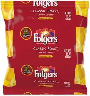 Folgers Classic Roast Ground Coffee Filter Packs Ground - Regular - Classic - 1.4 oz - 40 / Carton  FOL10117