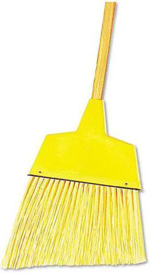 Boardwalk - UNS 932A - Angler Broom, Plastic Bristles, 42 Wood Handle, Yellow, 12/Carton