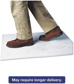 Walk-N-Clean Dirt Grabber Mat w/Starter Pad, 31-1/2 x 25-1/2, Gray