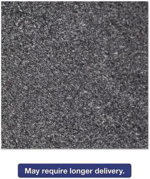 Crown Rely-On Olefin GS 0034CH 315 Light Traffic Wiper Entrance Mat, 3 ft W x 4 ft L, 3/8 in THK, Charcoal, Polypropylene