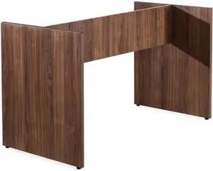 2-Leg Table Base, Walnut
