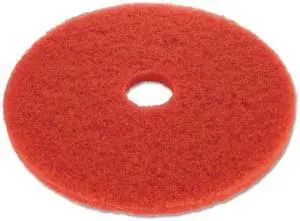 Floor Buffing Pad, 19", Red, 5/Carton BWK4019RED
