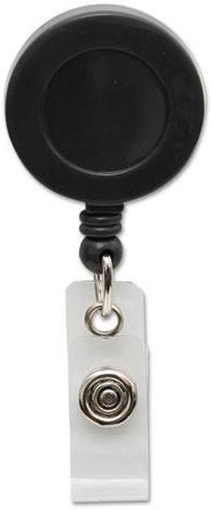 Baumgartens BAU68844 Sicurix ID Card Reel with Spring Clip, 30" Extension, Black, 1Each