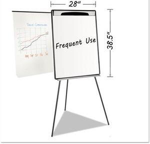 Bi-silique Magnetic Gold Ultra Dry Erase Tripod Easel Ext Arms 32"-72" Blk/Slvr