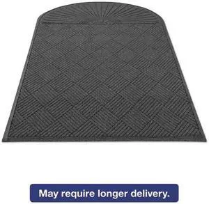 EcoGuard Diamond Floor Mat, Single Fan, 48 x 96, Charcoal MLLEGDSF040804