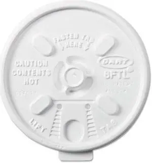 Lift/Lock Foam Cup Lid F/8Oz Whi 1M