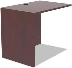 Alera Valencia Series Reversible Return/Bridge Shell, 35w x 23 5/8d, Mahogany