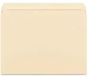 Business Source Straight-Cut 1-ply Tab Heavyweight File Folders - Letter - 8 1/2" x 11" Sheet Size - Straight Tab Cut -