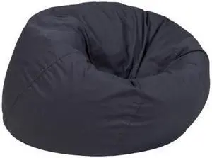 Small Solid Gray Kids Bean Bag Chair
