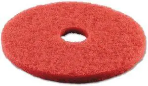 Standard 18-Inch Diameter Buffing Floor Pads, Red BWK4018RED
